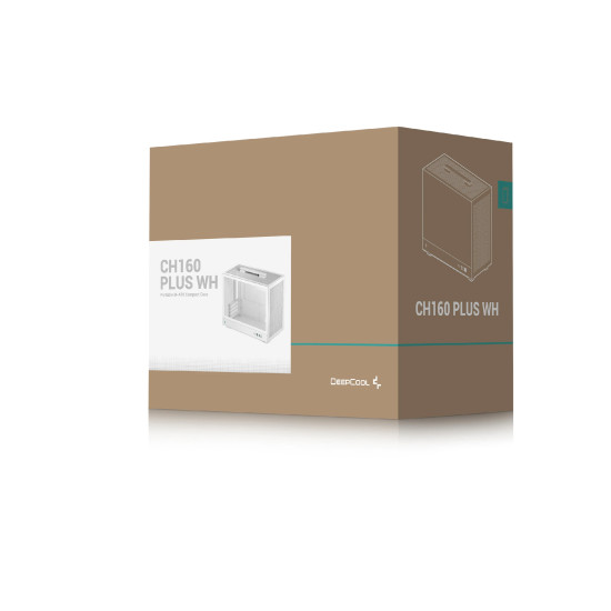 Кутия за компютър DeepCool Case mATX - CH160 PLUS WH