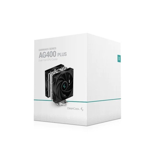 Охладител за процесор DeepCool CPU Cooler AG400 PLUS - Dual-Fan - LGA1700/AM5