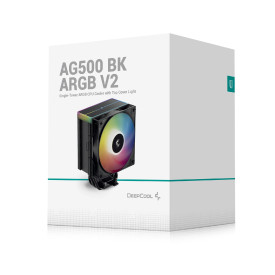 Охладител за процесор DeepCool CPU Cooler AG500 BK - Addressable RGB V2 - LGA1851/AM5