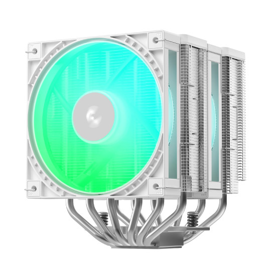Охладител за процесор DeepCool CPU Cooler AG620 G2 WH ARGB - Dual-Tower - LGA1851/AM5