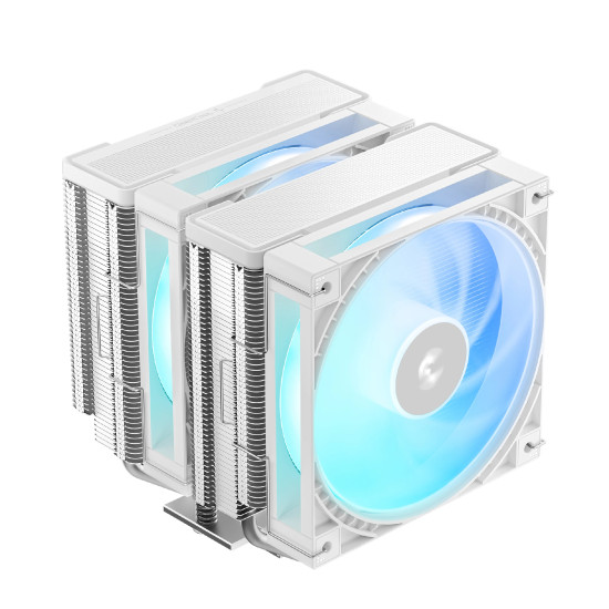 Охладител за процесор DeepCool CPU Cooler AG620 G2 WH ARGB - Dual-Tower - LGA1851/AM5