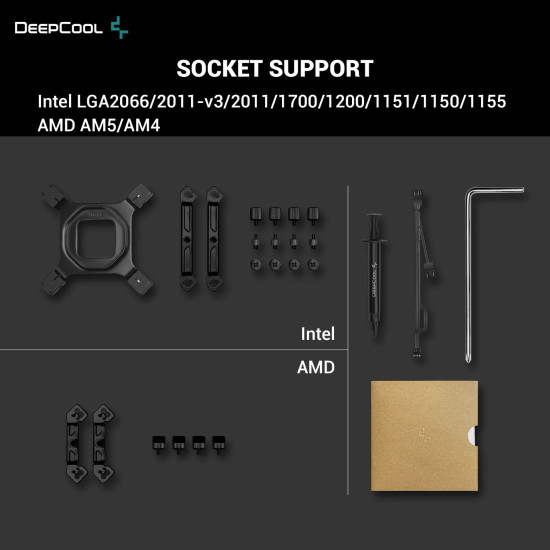 Охладител за процесор DeepCool CPU Cooler AK620 Zero Dark - Dual-Tower - LGA1700/AM5