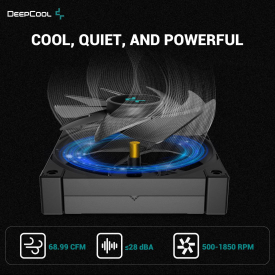 Охладител за процесор DeepCool CPU Cooler AK620 Zero Dark - Dual-Tower - LGA1700/AM5