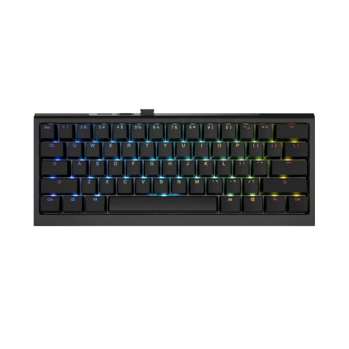 Безжична клавиатура Ducky Professional Gaming Mechanical Keyboard One X Mini Wireless Black - Ducky AI Switches [Linear], Bluetooth