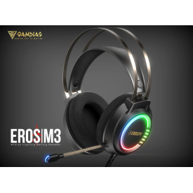 Слушалки Gamdias Gaming Heaphones - EROS M3 RGB USB - 50mm