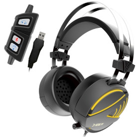 Слушалки Gamdias Gaming Heaphones - HEBE M1 RGB Virtual 7.1 / Vibration