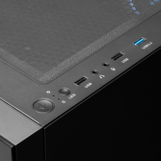 Кутия за компютър Gamdias Case ATX - TALOS E3 - aRGB, Tempered Glass