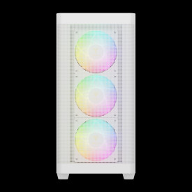 Кутия за компютър Gamdias Case E-ATX - ATHENA M3 White - USB-C, 4 x 120 mm A-RGB, Mesh, Tempered Glass