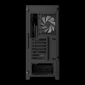 Кутия за компютър Gamdias Case mATX - AURA GC12 ARGB BK - 6 x 120 mm A-RGB, USB-C, Tempered Glass