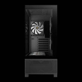 Кутия за компютър Gamdias Case mATX - AURA GC12 ARGB BK - 6 x 120 mm A-RGB, USB-C, Tempered Glass