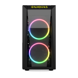 Кутия за компютър Gamdias Case mATX - Talos E1 - Addressable RGB, Tempered glass