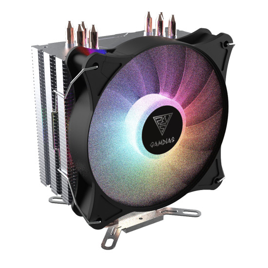 Охладител за процесор Gamdias CPU Cooler BOREAS E1-410 LITE RGB