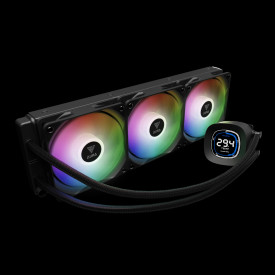 Водно охлаждане Gamdias Water Cooling 360mm - AURA GL360 DIGITAL - Digital Display, aRGB