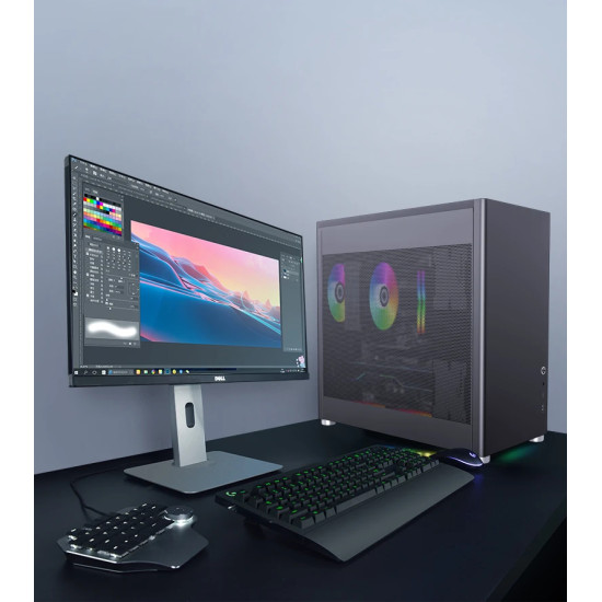 Кутия за компютър Gamemax Case ATX - MeshBOX Black - Full Mesh