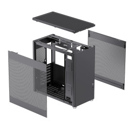 Кутия за компютър Gamemax Case ATX - MeshBOX Black - Full Mesh