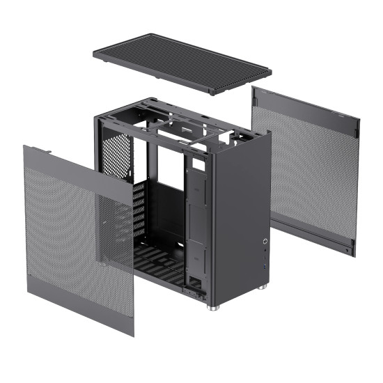Кутия за компютър Gamemax Case ATX - MeshBOX Black - Full Mesh