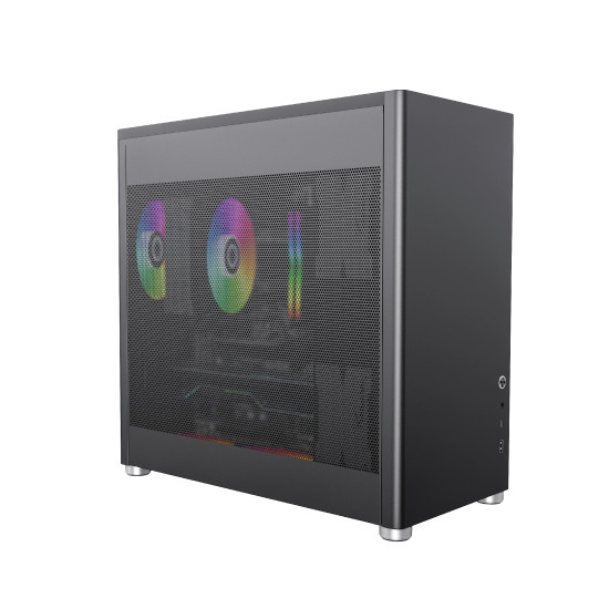 Кутия за компютър Gamemax Case ATX - MeshBOX Black - Full Mesh