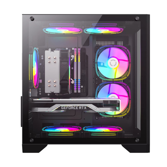 Кутия за компютър Gamemax Case mATX - Infinity Mini Black