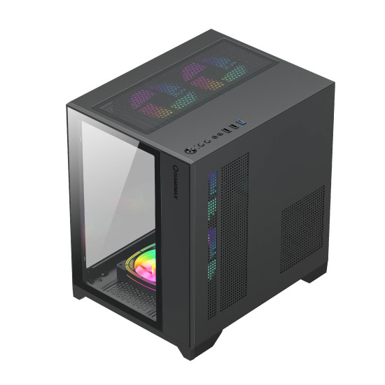 Кутия за компютър Gamemax Case mATX - Infinity Mini Black