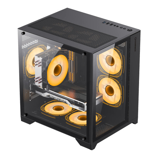 Кутия за компютър Gamemax Case mATX - Infinity Mini Black