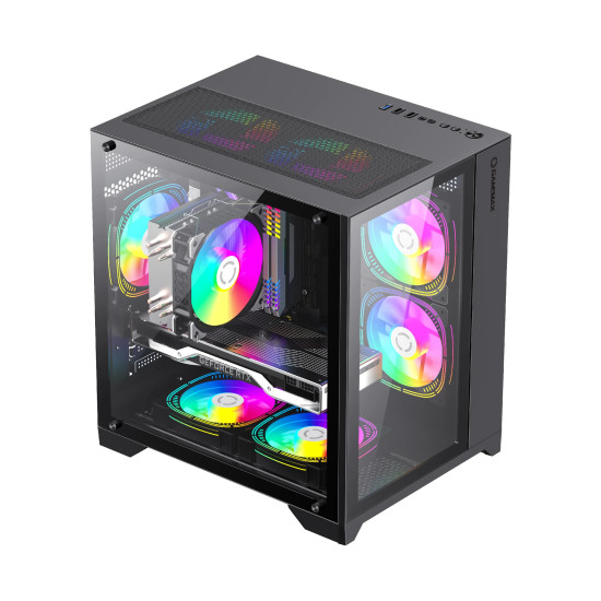 Кутия за компютър Gamemax Case mATX - Infinity Mini Black