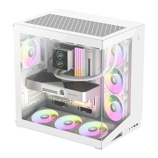 Кутия за компютър Gamemax Case ATX - NEX C56 WH
