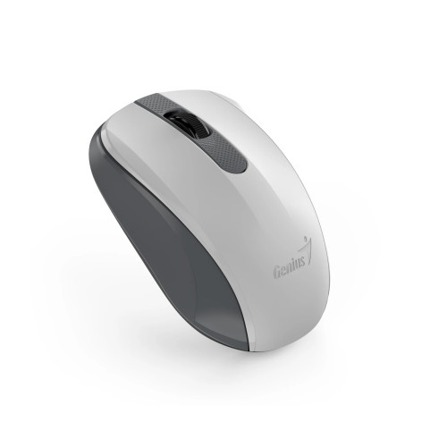 Безжина мишка Genius Wireless Silent Mouse - NX-8008S White+Gray - Silent, 2.4GHz