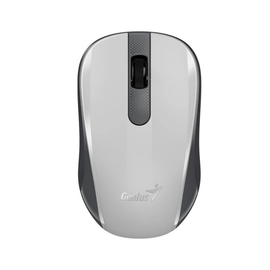 Безжина мишка Genius Wireless Silent Mouse - NX-8008S White+Gray - Silent, 2.4GHz