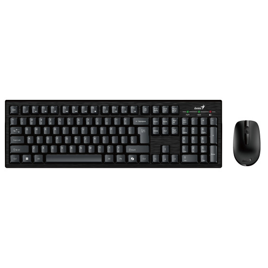 Комплект клавиатура и мишка Genius Wireless Keyboard and Mouse - KM-8101 Black - AI, BG, 2.4GHZ