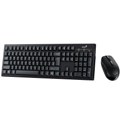 Комплект клавиатура и мишка Genius Wireless Keyboard and Mouse - KM-8101 Black - AI, BG, 2.4GHZ