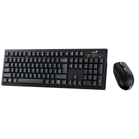 Комплект клавиатура и мишка Genius Wireless Keyboard and Mouse - KM-8101 Black - AI, BG, 2.4GHZ
