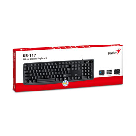 Клавиатура Genius Smart Keyboard KB-117 Black - AI, BG Layout, USB