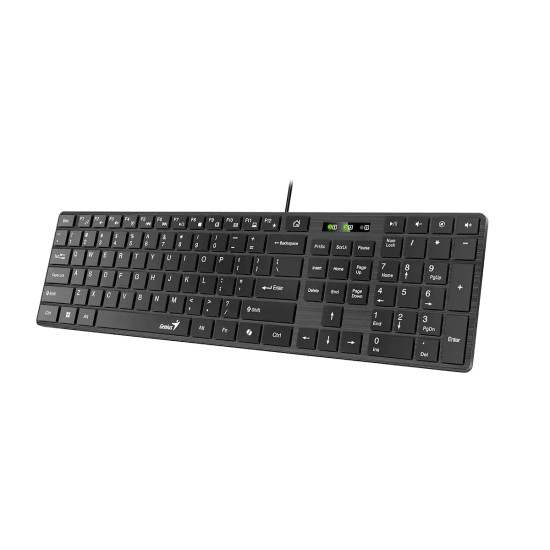 Клавиатура Genius SlimStar 126, Slim, USB, Low Profile, Chocolate Keys, Black