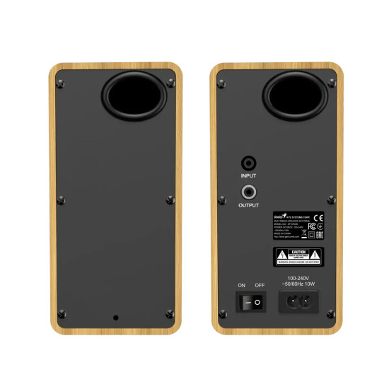 Тонколони Genius Speakers 2.0 - SP-HF400 - 10W RMS, Pine Wood