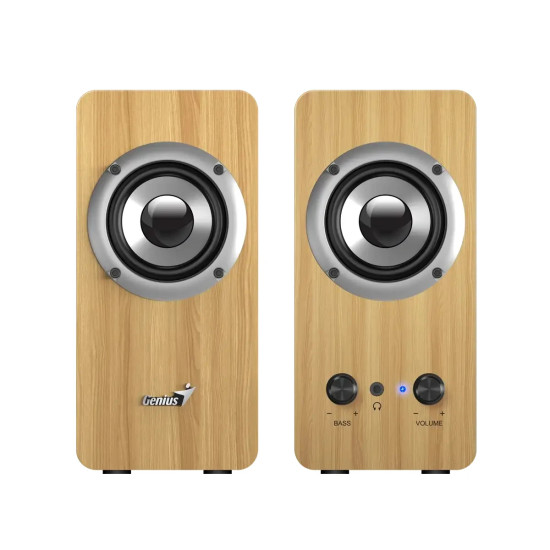 Тонколони Genius Speakers 2.0 - SP-HF400 - 10W RMS, Pine Wood