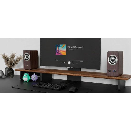 Тонколони Genius Speakers 2.0 - SP-HF400 - 10W RMS, Pine Wood
