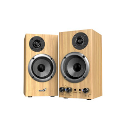 Тонколони Genius Speakers 2.0 - SP-HF520BT - 20W RMS, Bluetooth, 3D Surround, Pine Wood