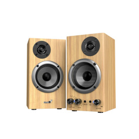 Тонколони Genius Speakers 2.0 - SP-HF520BT - 20W RMS, Bluetooth, 3D Surround, Pine Wood