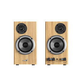 Тонколони Genius Speakers 2.0 - SP-HF520BT - 20W RMS, Bluetooth, 3D Surround, Pine Wood