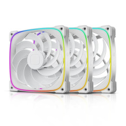 Комплект вентилатори Geometric Future Fan Pack 3-in-1 140 mm, Reversed - Squama 2503RW-14 White