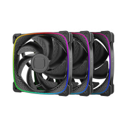 Комплект вентилатори Geometric Future Fan Pack 3-in-1 - Squama 2503B Black