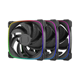 Комплект вентилатори Geometric Future Fan Pack 3-in-1 - Squama 2503B Black