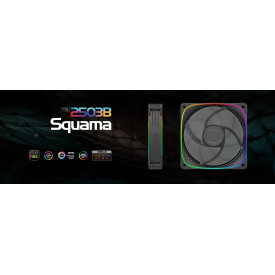 Комплект вентилатори Geometric Future Fan Pack 3-in-1 - Squama 2503B Black