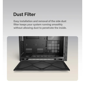 Кутия за компютър Geometric Future Case EATX - Model 5 Vent Black - 5 x 140 mm aRGB fans included
