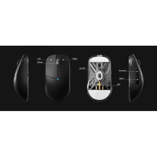 Безжична мишка Lamzu ATLANTIS OG V2 4K - Black