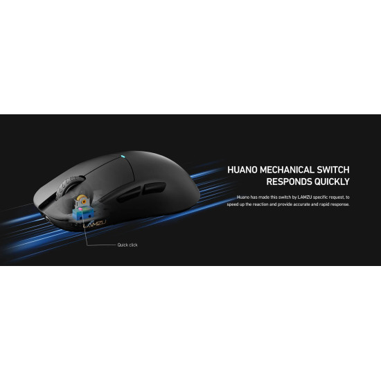 Безжична мишка Lamzu ATLANTIS OG V2 4K - Black