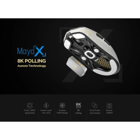 Безжична мишка Lamzu MAYA X 8K - Wireless Gaming Mouse - Purple Shadow