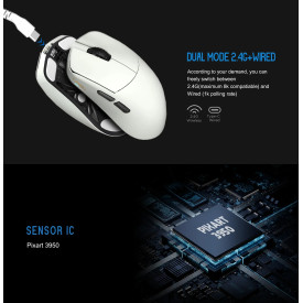 Безжична мишка Lamzu MAYA X 8K - Wireless Gaming Mouse - Purple Shadow