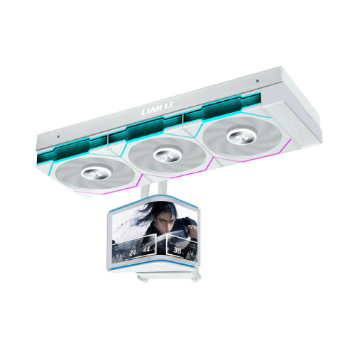 Водно охлаждане Lian Li Water Cooling HydroShift II OLED Curved 360 TL - White