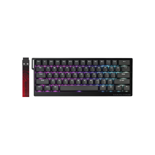 Клавиатура Madlions Professional Gaming Mechanical Keyboard MAD 60 HE Flagship - 8K, Magnetic Amber Pro Switches - Black